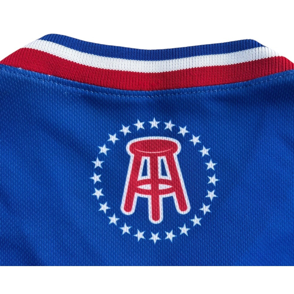 Rawlings USA Barstool Sports Men's Baseball Jersey Red/White/Blue Size 40